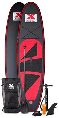 Black and Red Xterra Inflatable Paddleboard
