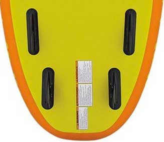 Quad Fin Set-Up sul Airhead Popsicle Paddle Board gonfiabile per i bambini