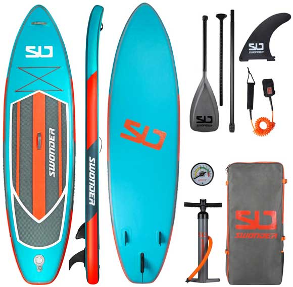 Inflatable SUP with 3-Piece Paddle Package