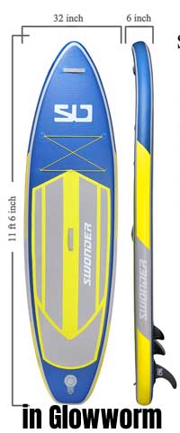 Swonder Classic iSUP Dimensions