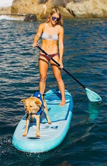 Lake Paddling on a PEAK Inflatable SUP with Your Dog