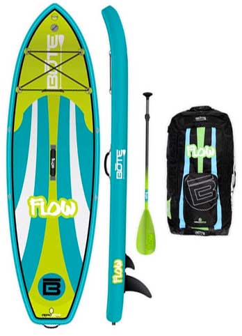 Bote Flow Aero Kids SUP Package with Adjustable Paddle and Carrying Backpack